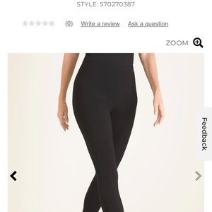 Chicos Black Ponte Leggings Size 2R ONLY WORN ONCE